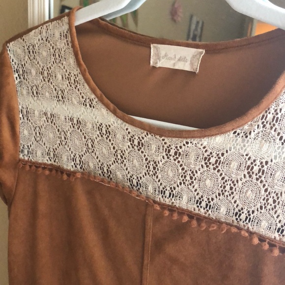 Suede mini dress - Picture 2 of 2